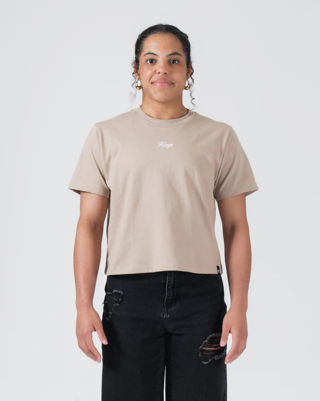 Women's Heavyweight Tee - Tan