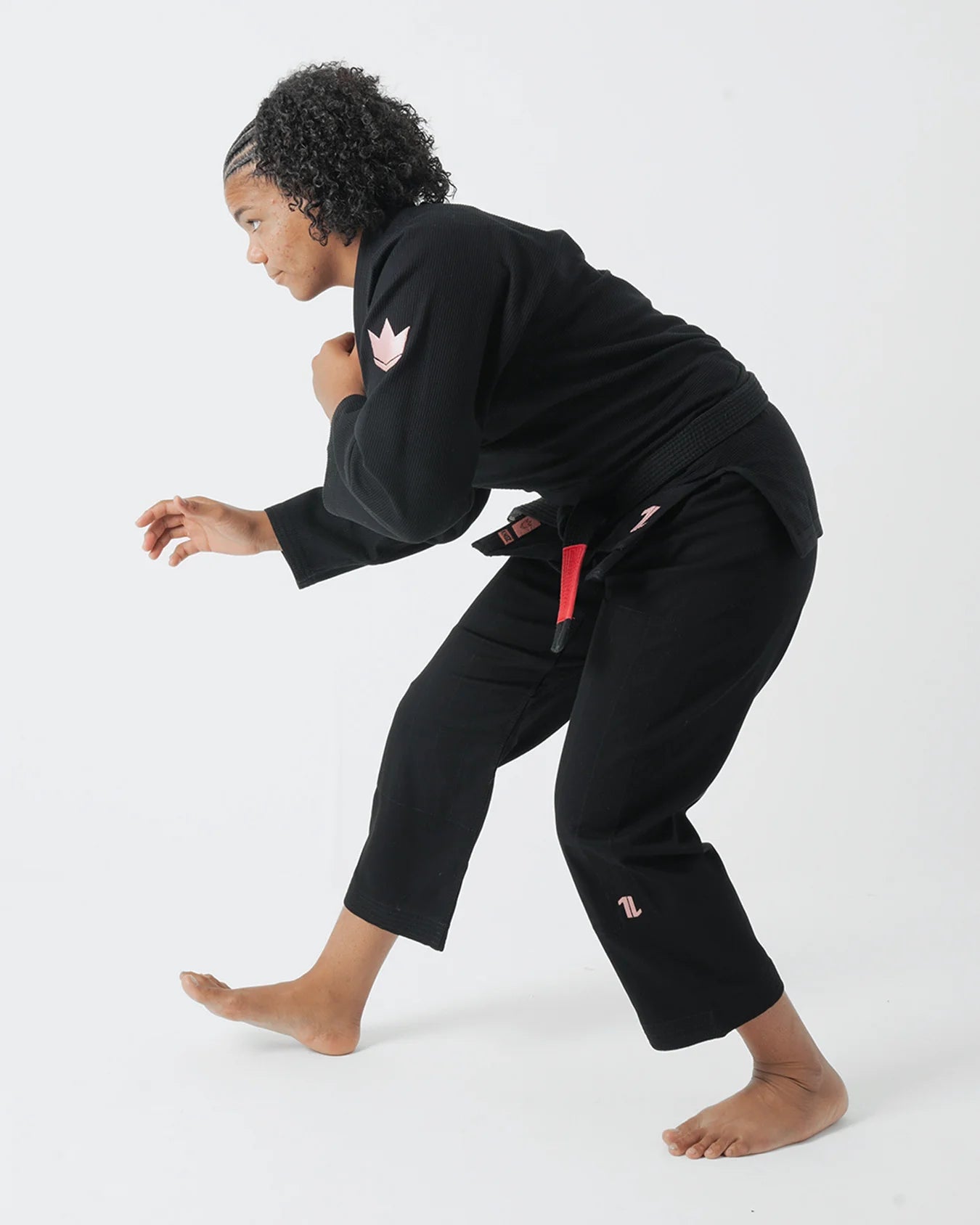 The ONE Womens Jiu Jitsu Gi - Black/Rose Gold - FREE White The ONE Womens Jiu Jitsu Gi - Black/Rose Gold - FREE White
