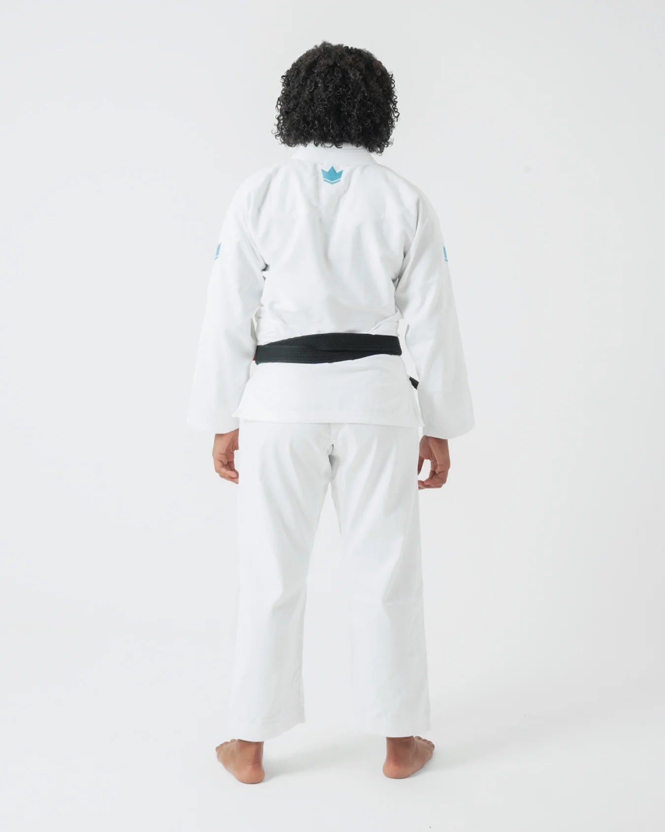The ONE Womens Jiu Jitsu Gi - White/Sky Blue - FREE White The ONE Womens Jiu Jitsu Gi - White/Sky Blue - FREE White