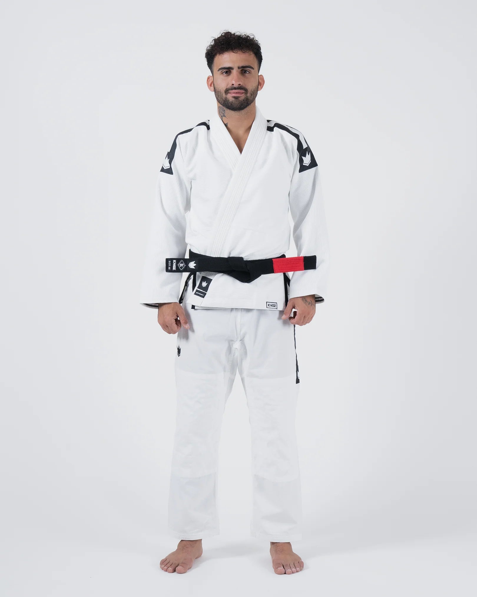 新品　黒 柔道衣 エンドレスロール　　A1 新品 KINGZ柔術着_A1_Endless Roll- Black Endless Roll Jiu Jitsu Gi