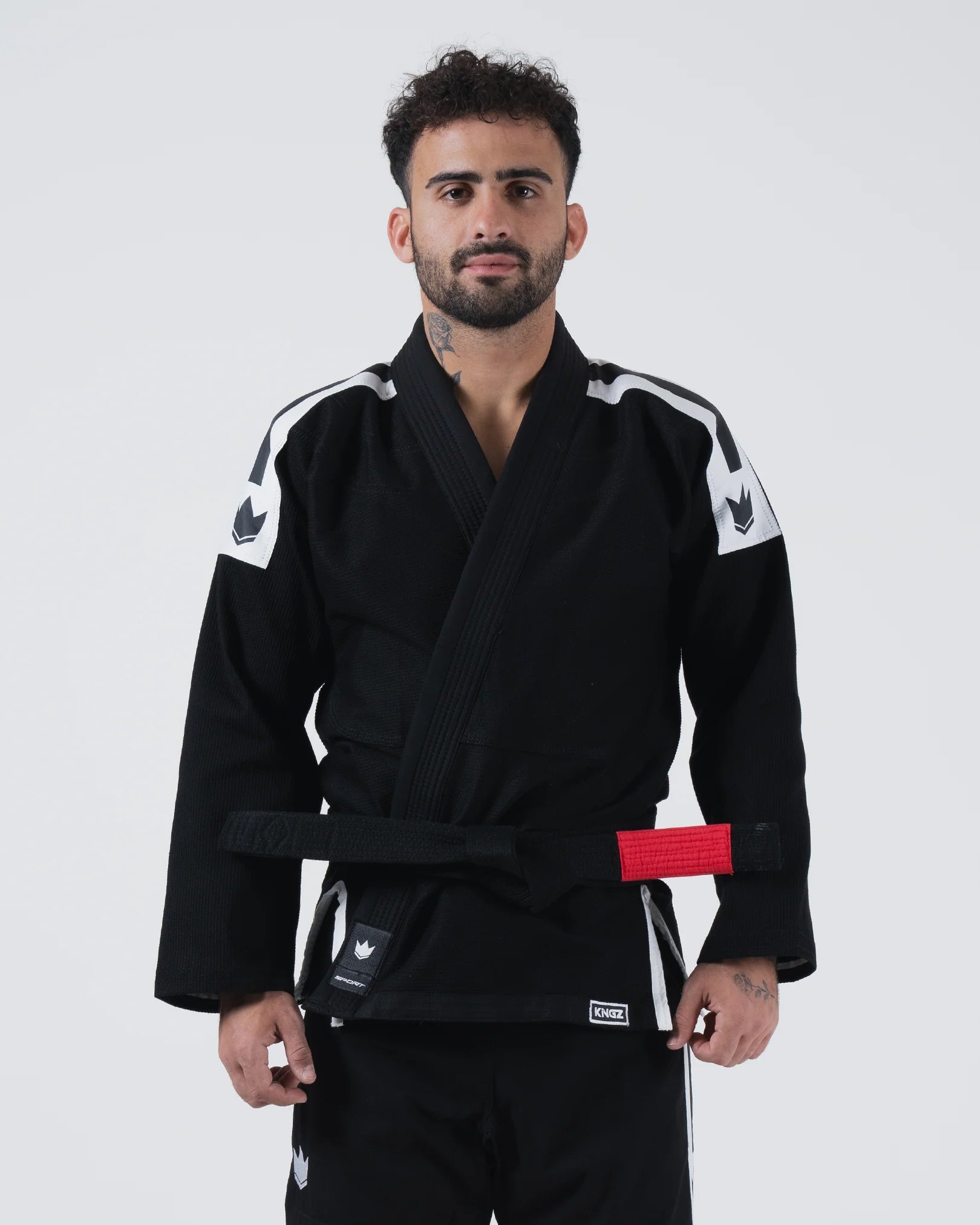 新品　黒 柔道衣 エンドレスロール　　A1 新品 KINGZ柔術着_A1_Endless Roll- Black Endless Roll Jiu Jitsu Gi