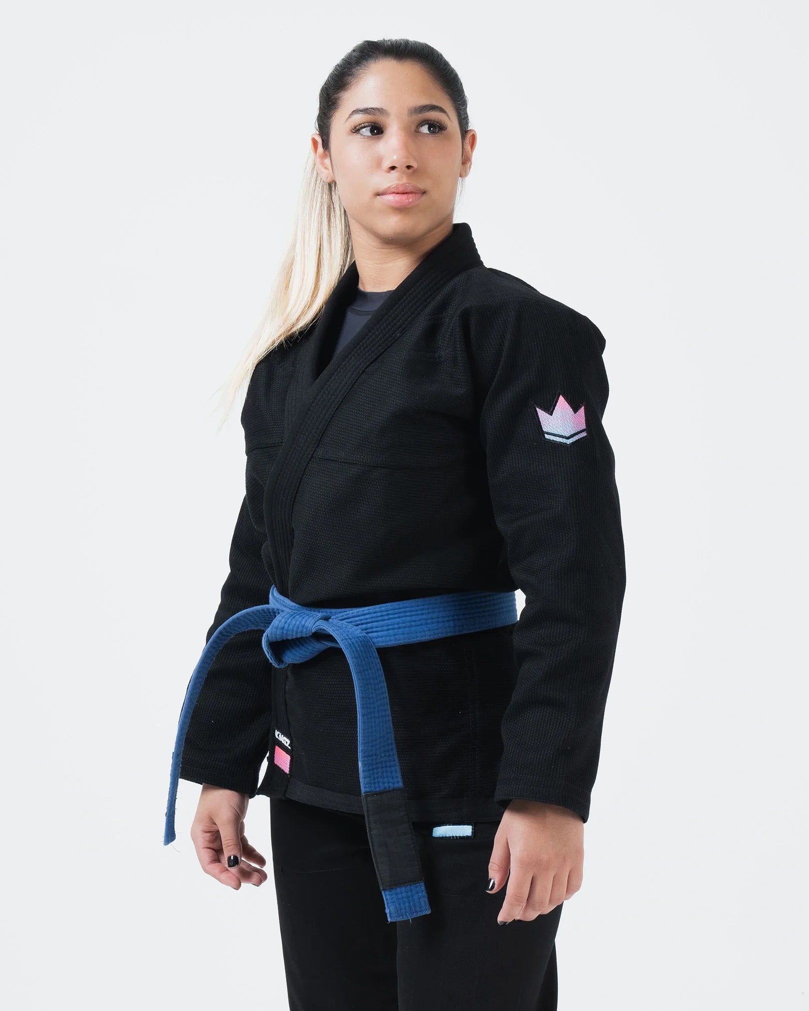 新品　黒 柔道衣 エンドレスロール　　A1 新品 KINGZ柔術着_A1_Endless Roll- Black Endless Roll Jiu Jitsu Gi