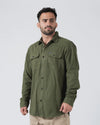 Flannel Shirt Solid Green
