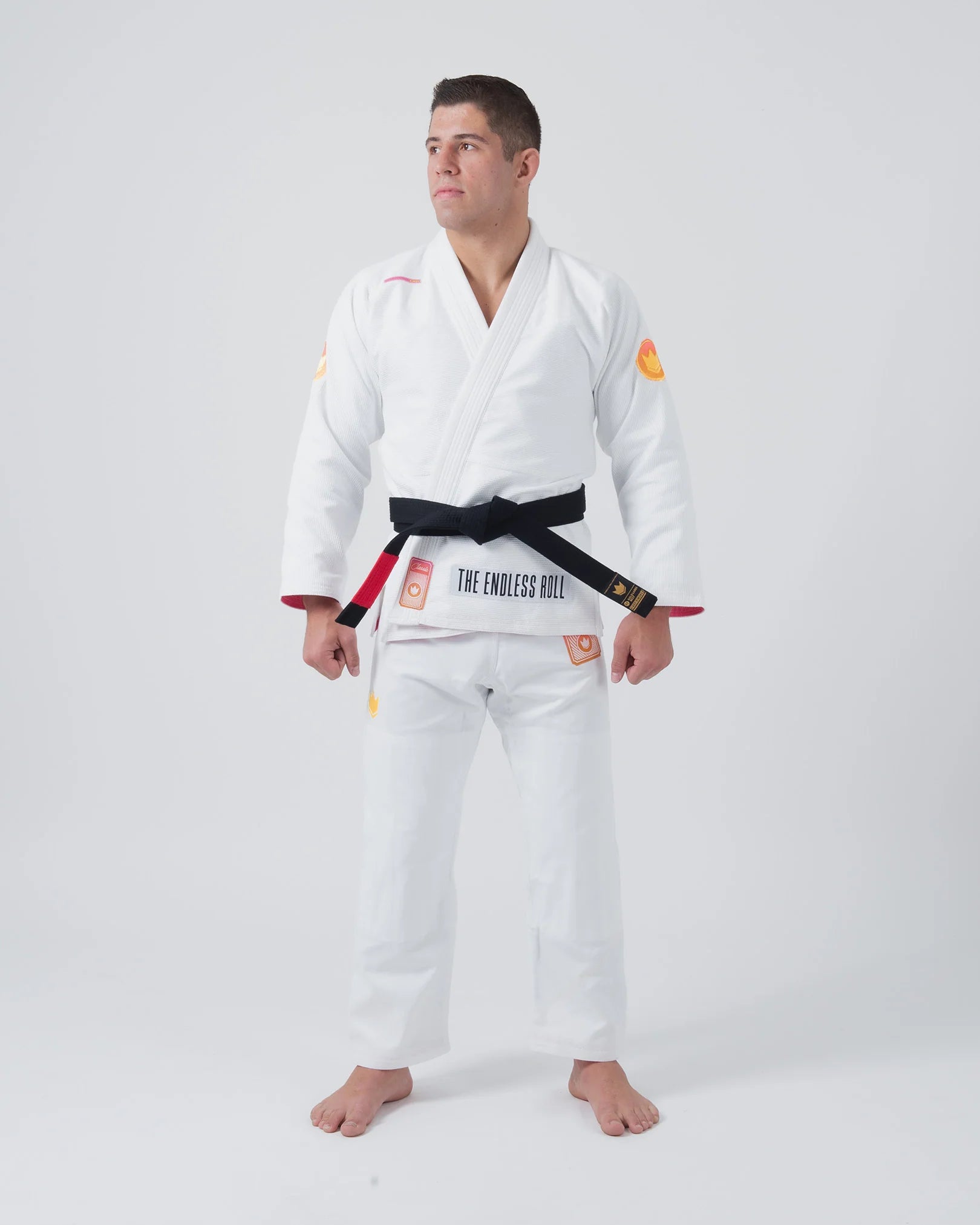 新品　黒 柔道衣 エンドレスロール　　A1 新品 KINGZ柔術着_A1_Endless Roll- Black Endless Roll Jiu Jitsu Gi
