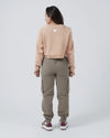 Type Women's Crop Sweater-Sand Dune