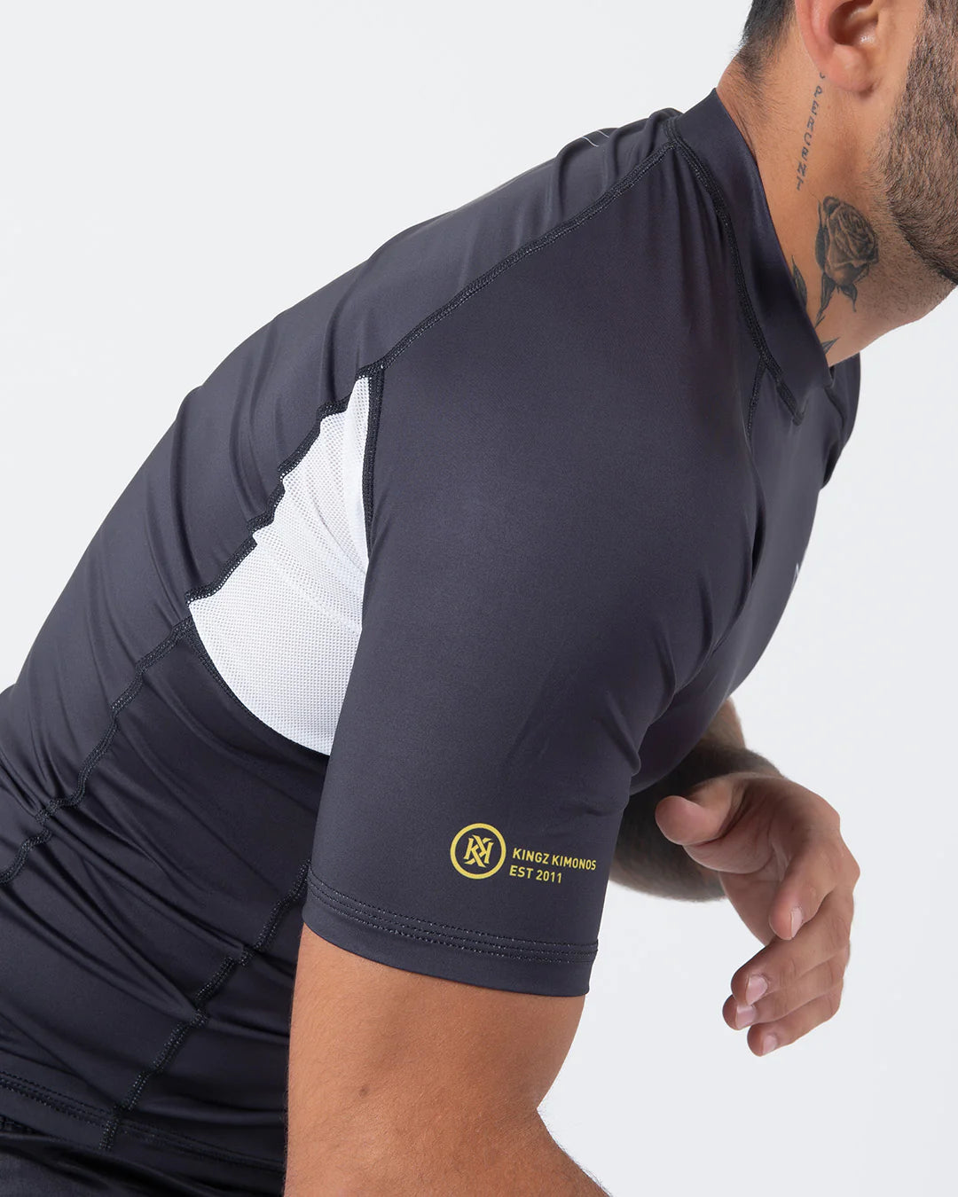 ★関税込★DIAGONAL★SHIRRING RASHGUARD SET★ラッシュガード★ Ranked Performance V2 S/S Rashguard-Black