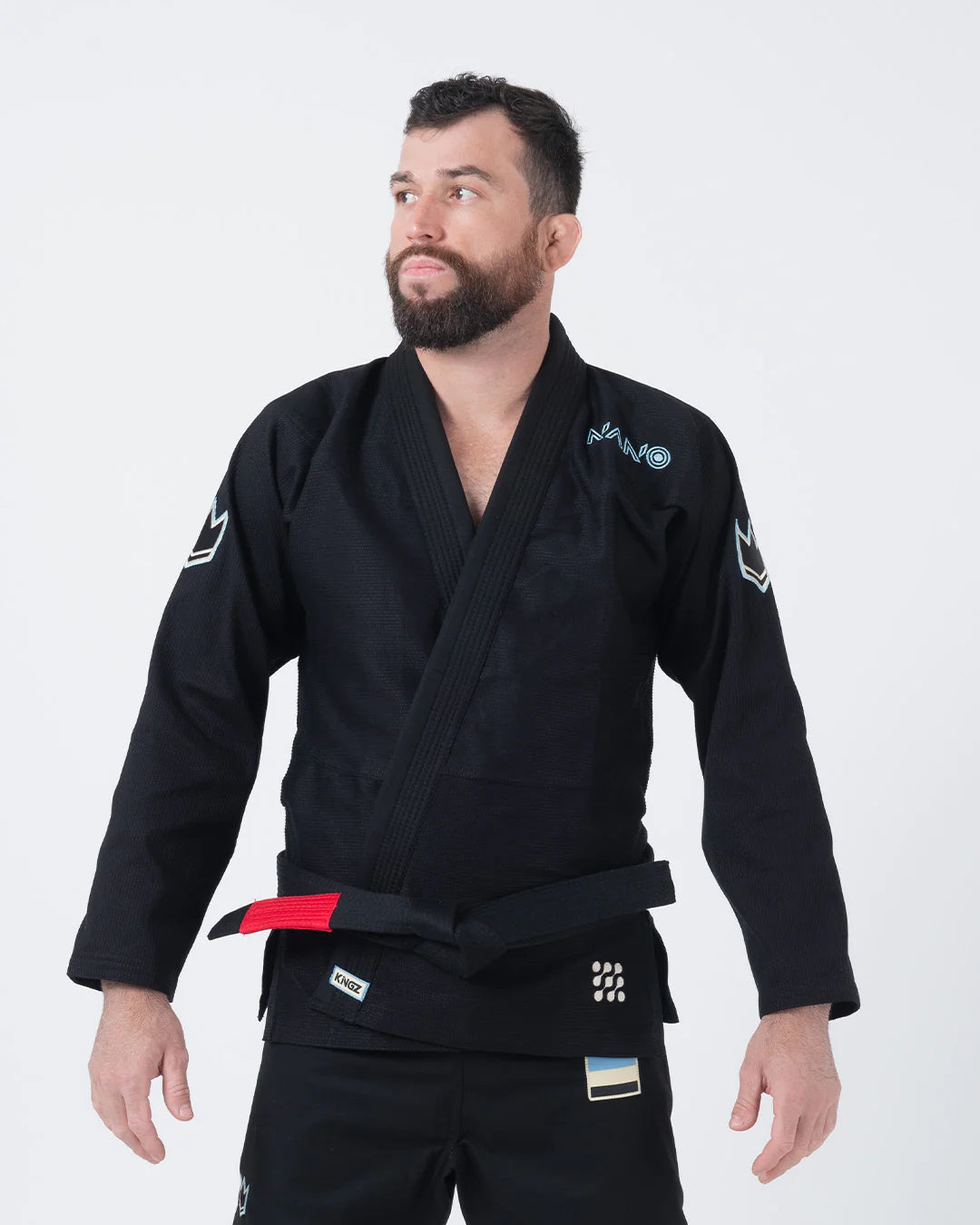 新品　黒 柔道衣 エンドレスロール　　A1 新品 KINGZ柔術着_A1_Endless Roll- Black Endless Roll Jiu Jitsu Gi