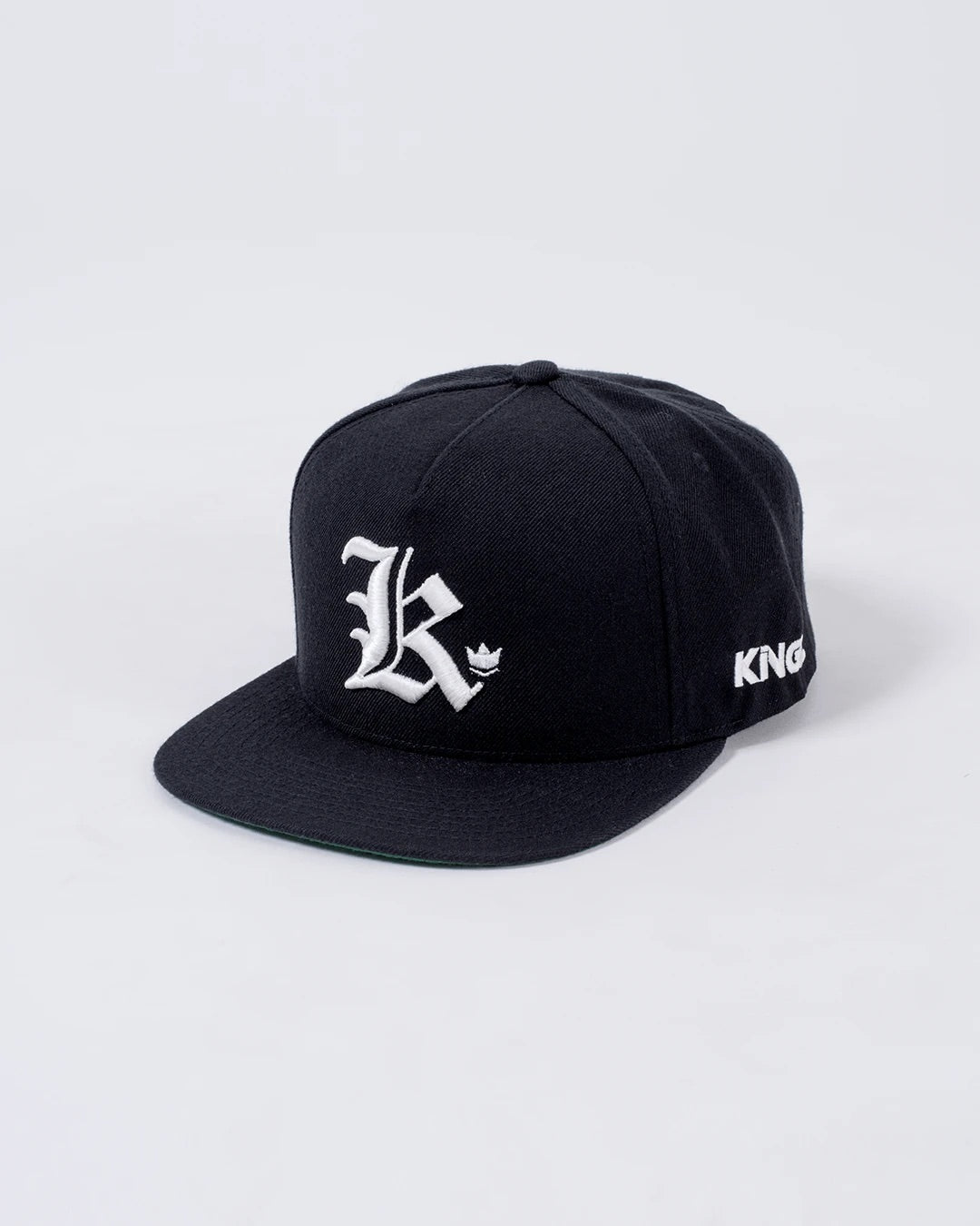 Old English K Snapback White